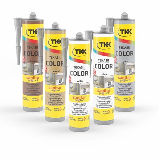 TKK Color Neutrális szaniter szilikon 300ml Black