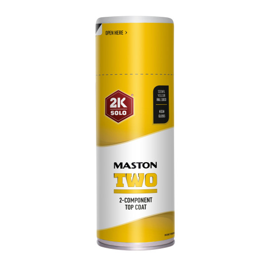 TWO 2K Fényes festék spray 400ml RAL1023 közlekedési sárga  MASTON