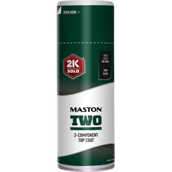 TWO 2K Fényes festék spray 400ml RAL6005 mohazöld  MASTON